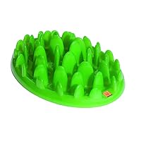 Company of Animals GREEN Mini Slow Interactive Feeder for Dogs, Best Fun Slow Feeder Dog Bowl, Anti-Gulp, Gobble Stopper, Mental Stimulation Dog Puzzle, Suitable for Puppy & Small to Medium Dogs