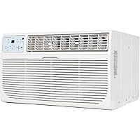 Keystone 8,000 BTU 115V Wall Mounted Air Conditioner with Supplemental Heat and Dehumidifier Function, Quiet Wall AC with Remote Control for Small and Medium Sized Rooms up to 350 Sq.Ft.