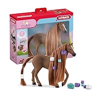 Schleich Horse Club Sofia's Beauties English Thoroughbred Mare Playset - Realistic Toy Figure with Brushable Hair and Accessories, Fun and Imaginative Play for Boys and Girls, Gift for Kids Ages 5+
