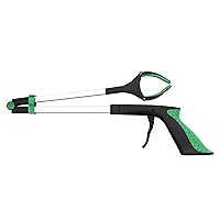 32-Inch Grabber Reacher - Foldable Reaching Tool with Rubber Grip Handle - Trash Picker Upper Tool - Elderly Assistance Products by Bluestone