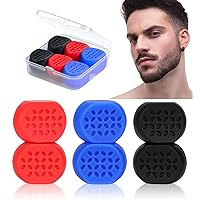 MelodySusie Jaw Exerciser for Men&Women, 3 Resistance Levels Silicone jawline Shaper, Sculpt and Define Your Jawline,Say Goodbye to Double Chin,Look Younger and Healthier(6Pcs)