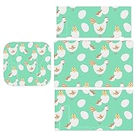 Chicken and Eggs Decal Stickers Cover Set Full Wrap Skin for Switch Protection Faceplate Sticker for Switch