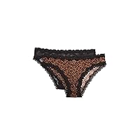 Smart & Sexy Women's Mesh & Lace Cheeky Brief Panties, Available in Multi Packs