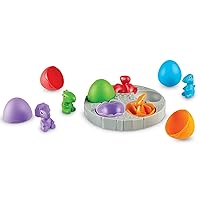 Learning Resources Babysaurs Sorting Set - 16 Pieces, Ages 18+ months Dinosaurs for Toddlers, Dinosaurs Action Figure Toys, Kids' Play Dinosaur and Prehistoric Creature Figures