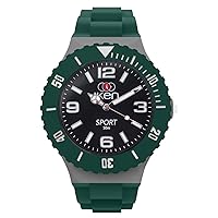 Hunter Green & Black Interchangeable Watch with Sport Dial