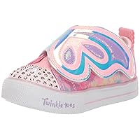 Skechers baby girls Twinkle Toes Shuffle Lite Butterfly Swir Sneaker