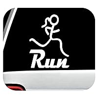 Run Girl Marathon 13.1 26.2 Jogging Running Vinyl Decal Sticker for Car Window Exercise Fitness BGD1093