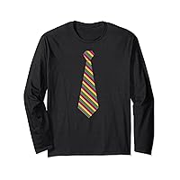 Mardi Gras Mens Tie Long Sleeve T-Shirt