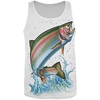 Rainbow Trout Splash All Over Adult Tank Top
