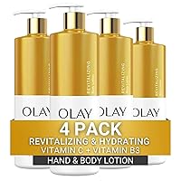 Revitalizing & Hydrating Body Lotion for Women with Lightweight Vitamin C, Visibly Improves Skin, 17 fl oz (Pack of 4)