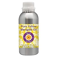 Deve Herbes Pure Yellow Marigold Oil (Calendula officinalis) Infused 1250ml (42 oz)