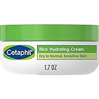 CETAPHIL Rich Hydrating Night Cream For Face, With Hyaluronic Acid, 1.7 oz, Moisturizing Cream For Dry To Very Dry Skin, No Added Fragrance, (Packaging May Vary)