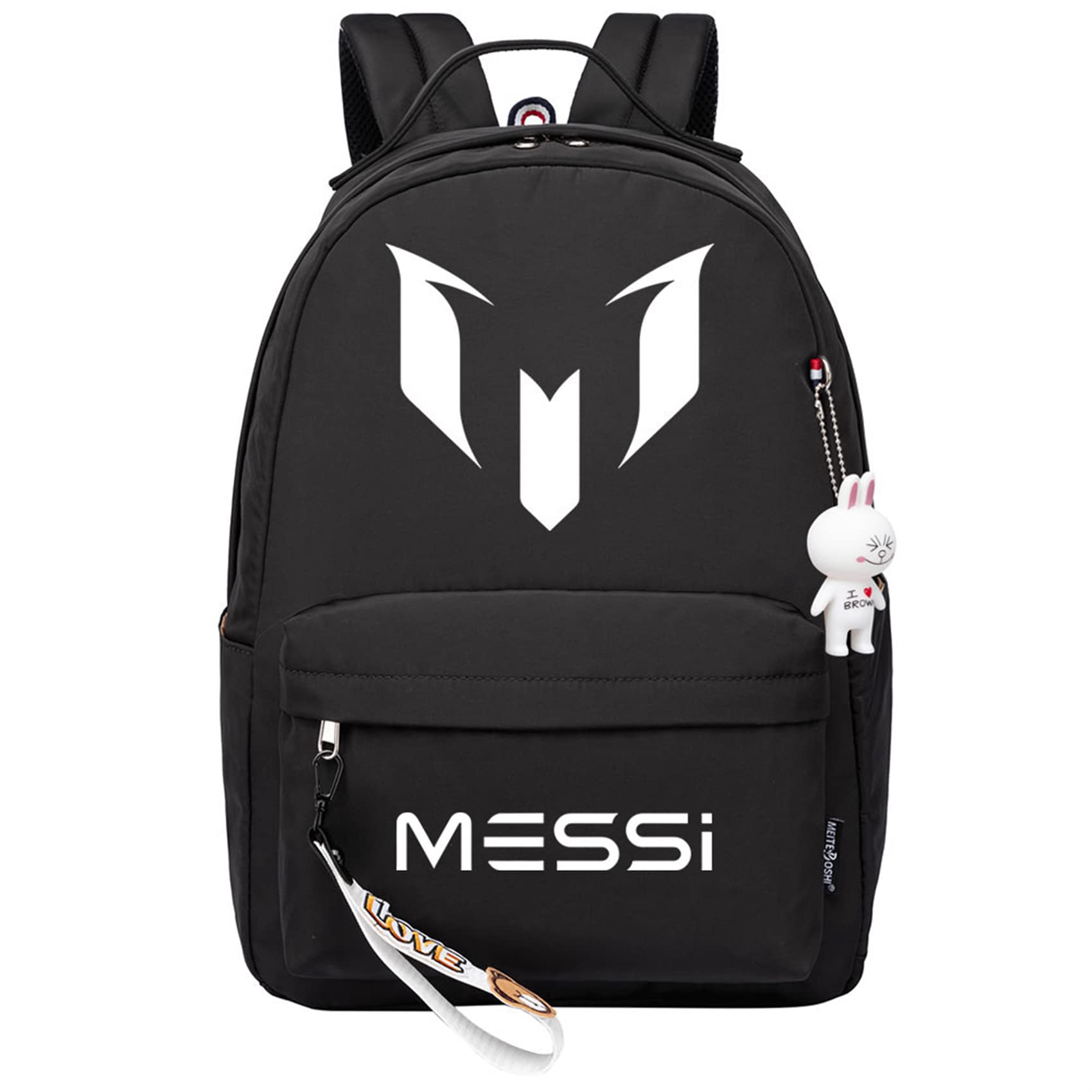 Gengx Football Star Graphic Travel Bag PSG Casual Daypack,Multifunction Laptop Rucksack Lightweight Bookag for Student