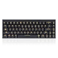 Perixx Micro USB PERIBOARD-428 Mini Mechanical Keyboard with Kailh Low Profile Brown Switch, RGB Backlighting, Black, US English Layout