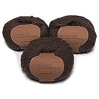 10 Skeins 50 Grams Each 100% Peruvian Baby Alpaca skeins Double Knitting Yarn 4/9 nm (Total: 1.10 Lbs - 500 gr), Natural Brown, No colorants, Ultra Silky, Eco Friendly