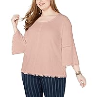 Style & Co. Womens Crochet-Trim Pullover Blouse