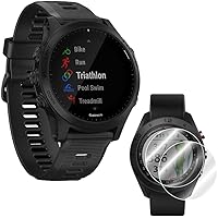 Garmin Forerunner 945 GPS Sports Watch (Black) with Screen Protector (Pack of 2) Bundle