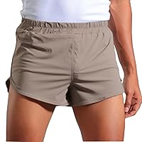 Casual Shorts for Men Comfortable Striped Print Lounge Pant Loungewear Elastic Waist Lace Up Drawstring Short 2024
