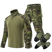 Outdoor Sports Airsoft Hunting Shooting Shirt Pants Set Battle Uniform BDU Tactical G3 Combat Camouflage Clothing