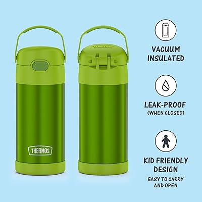 Mua THERMOS FUNTAINER 12 Ounce Stainless Steel Vacuum Insulated Kids Straw  Bottle, Lime trên  Mỹ chính hãng 2023