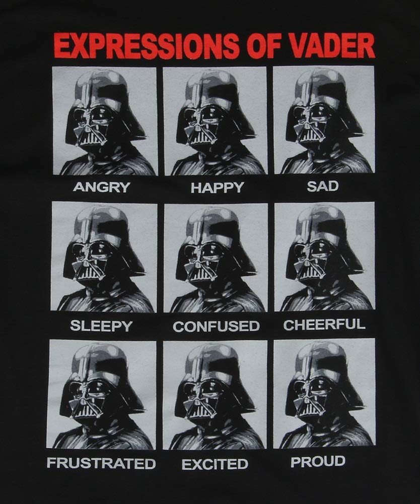 Star Wars Expressions of Darth Vader Adult T-Shirt