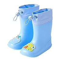 Cartoon Dinosaur Children Rain Boots Non Slip Kids Rainboots Girls Water Proof Boots Size 3