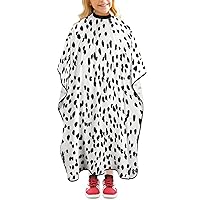 Dalmatian Print Funny Barber Cape Professional Salon Hair Cutting Apron with Adjustable Neck for Men Women