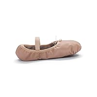 201A Adults' Tiler Full Sole Leather Pleated Ballet Slipper (Theatrical Pink, 3 N US)