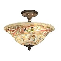 Dale Tiffany 8780/3LTF Light-fixtures, 13.25-Inches, Mount