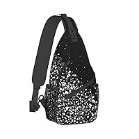 Mqgmz Honey Bee Print Shoulder Bag Crossbody Backpack, Casual Daypack, Sling Bag, Chest Bag, Travel Bag