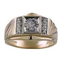 Rylos Mens Rings 14K Yellow Gold - Mens Diamond Ring Rings For Men Mens Jewelry Gold Rings