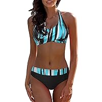 Sexy Swimsuits with Short 2 Piece Swimwear Color Block Bathing Suits for Women Swimsuits for Women