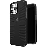Speck iPhone 15 Pro Max Case - Built for MagSafe, Drop Protection Grip - Scratch Resistant, Soft Touch, 6.7 Inch Phone Case - CandyShell Grip Black/Slate Grey