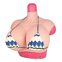 Realistic Huge Boobs K Cup Silicone Breast Forms Breastplate Enhancer for Drag Queen Shemale Crossdresser Transgender