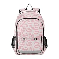 ALAZA Pink Leopard Cheetah Print Laptop Backpack Purse for Women Men Travel Bag Casual Daypack with Compartment & Multiple Pockets