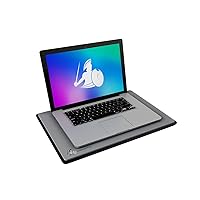 DefenderPad Laptop EMF Radiation Protection & Heat Shield by DefenderShield - EMF Blocker Lap Pad & 5G Protector Computer Lapdesk Compatible with up to 17