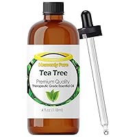 Tea Tree Essential Oil 4 oz Bottle for Candle Making, Aromatherapy, Body, Face, Skin and Hair Care - 118 ml