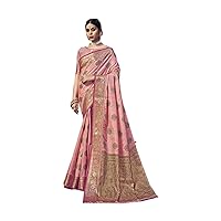 Ethnic Traditional Party wear Indian Woman Banarasi Silk Saree Blouse Hit Trendy Festival Sari 2525