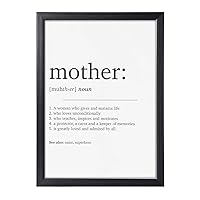 Fjllrven Christmas Mothers Day Gift for Mom from Daughter or Son | Christmas Gift for Mom Birthday | Minimalist Wall Art Poster Typography Design, Home Decor for Living Room, Bedroom, and Home Office