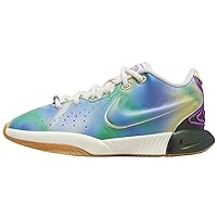 Lebron XXI SE New Age of Sport Big Kids' Basketball Shoes (FN4305-900, Multi-Color/Luminous Green/Fuchsia Dream) Size 4