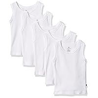 HonestBaby Muscle Tee Sleeveless T-Shirt Multipack Organic Cotton for Infant Baby & Toddler Unisex Boys & Girls