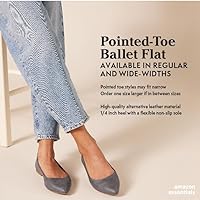 Amazon Essentials Women's Pointed-Toe Ballet Flat