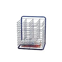 Creative Minds Marvel 15-Shelf Art Drying Rack for Classrooms and Art Studios, Heavy-Duty Tabletop or Wall Mount Art Rack with 15 Spacious Shelves, Blue