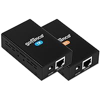 gofanco HDMI Extender Over CAT5e/6 Full HD 1080p with Deep Color, 3D, EDID Copy, Zero Latency, Dolby Digital/DTS - 165ft - Transmitter/Receiver Balun Kit - (HDExt)