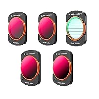 K&F Concept Magnetic ND Polarized & Blue Streak Filters Set for DJI Osmo Pocket 3 Creator Combo Accessories
