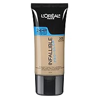 Makeup Infallible Up to 24HR Pro-Glow Foundation, Natural Buff, 1 fl oz.