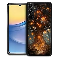 CARLOCA Compatible with Samsung Galaxy A15 5G Case,Big Tree Light Pattern Ultra Protection Shockproof Soft Silicone TPU Non-Slip Back for Samsung Galaxy A15 5G