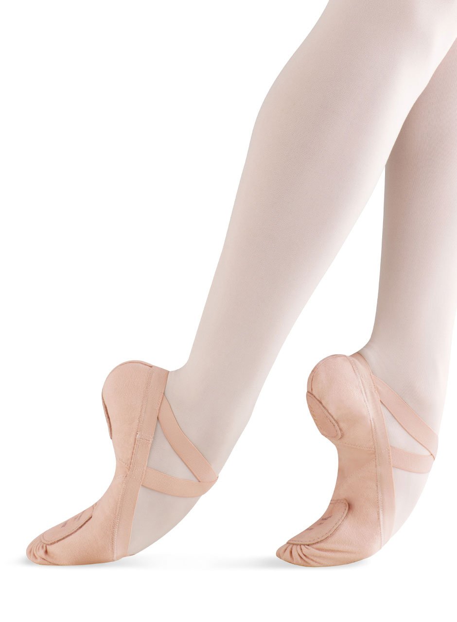 Bloch Girl's Pro Elastic Canvas Split-Sole Ballet Shoe