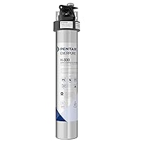 Pentair Everpure H-300 Drinking Water System, EV927076, Includes Filter Head, Filter Cartridge, All Hardware and Connectors, 300 Gallon Capacity, 0.5 Micron