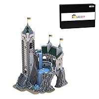 Medieval Building Blocks, MOC-141197 Medieval High Falls Escape Castle Pirate Model Set Toy for Adults and Kids, 4294 PCS